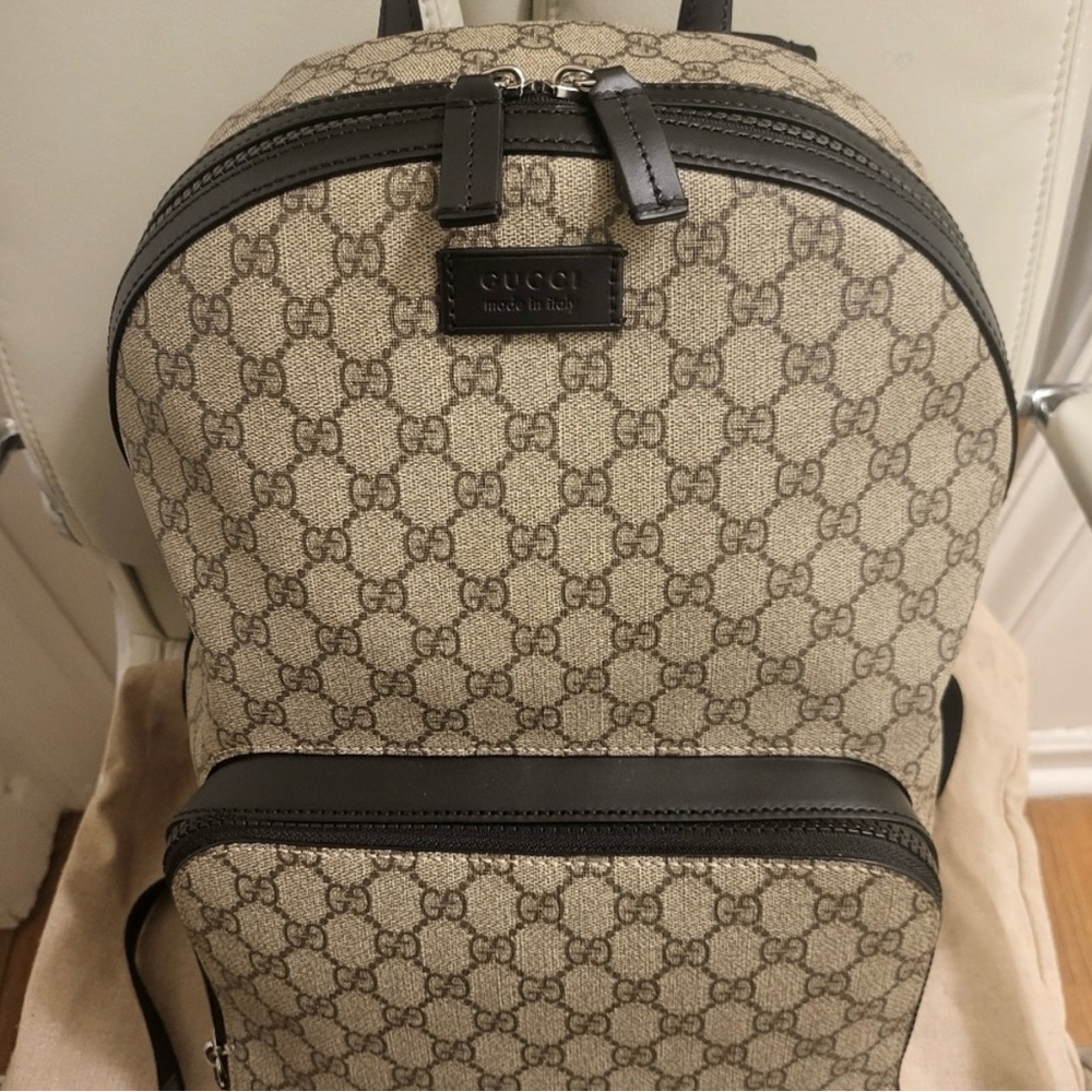 NEW Authentic Gucci GG Supreme Backpack (Large)